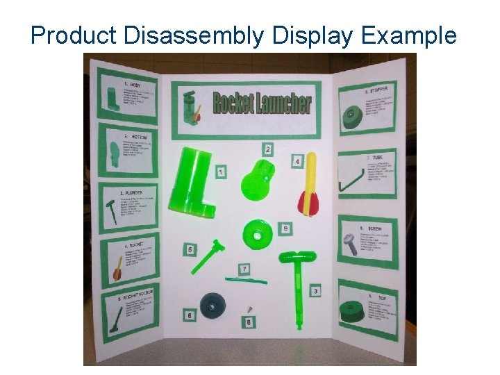 Product Disassembly Display Example Product Disassembly Display Example
