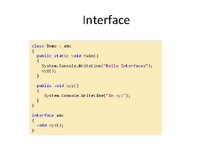 Interface 