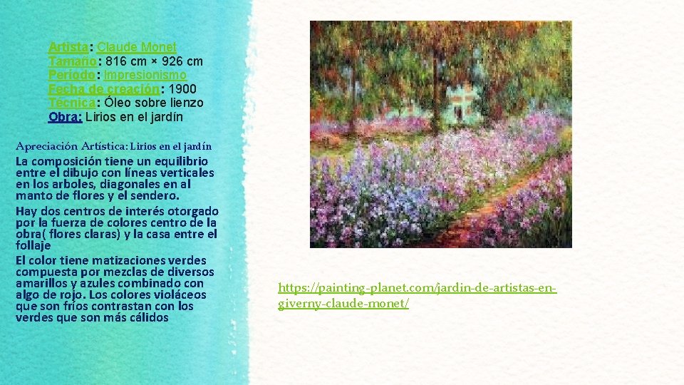 Artista: Claude Monet Tamaño: 816 cm × 926 cm Período: Impresionismo Fecha de creación: