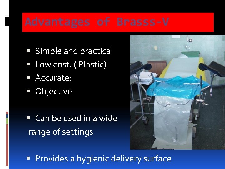 Advantages of Brasss-V Simple and practical Low cost: ( Plastic) Accurate: Objective Can be Advantages of Brasss-V Simple and practical Low cost: ( Plastic) Accurate: Objective Can be