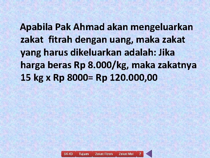 Apabila Pak Ahmad akan mengeluarkan zakat fitrah dengan uang, maka zakat yang harus dikeluarkan