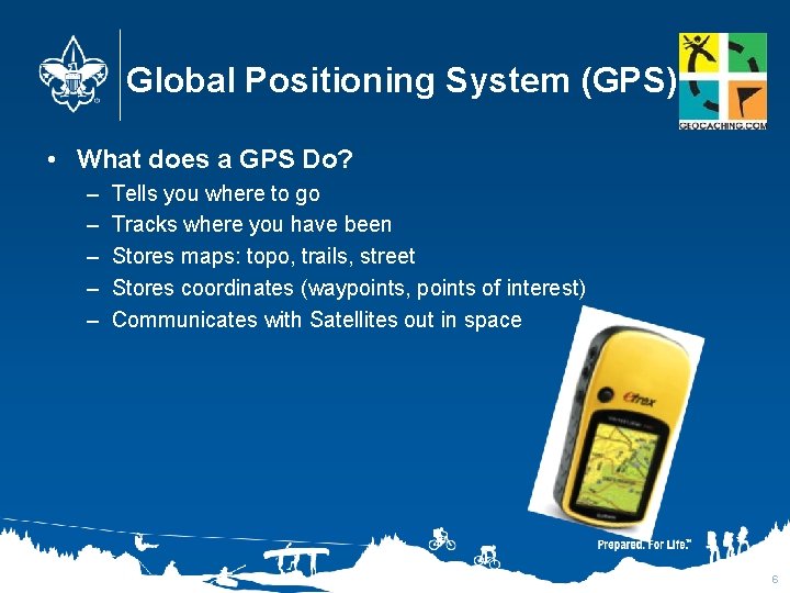 Global Positioning System (GPS) • What does a GPS Do? – – – Tells