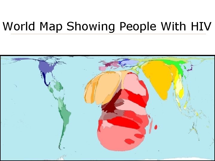 World Map Showing People With HIV 