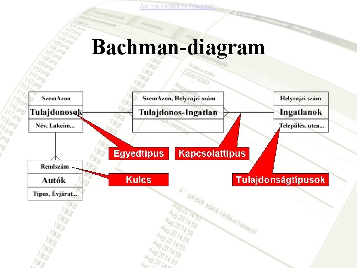 Access példák és feladatok Bachman-diagram 