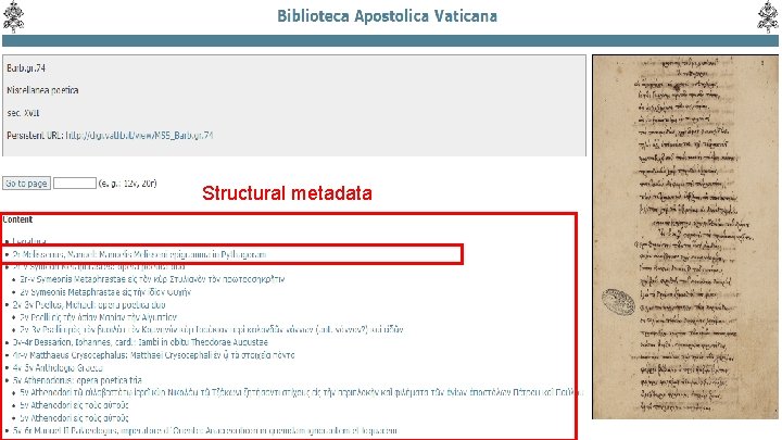 Structural metadata 4 x 3 16 x 9 