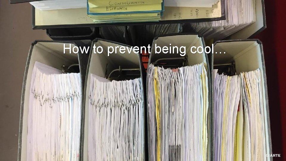 How to prevent being cool… 