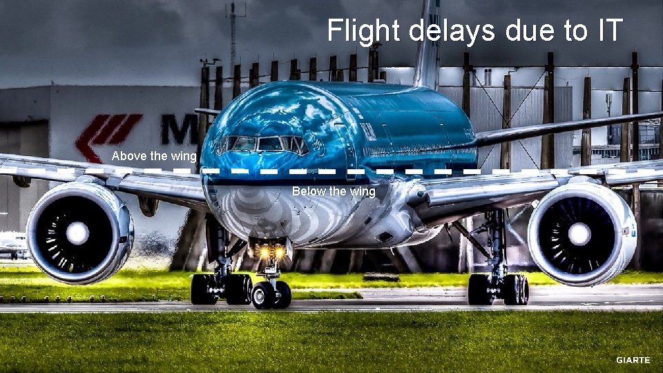 Flight delays due to IT Above the wing Below the wing 