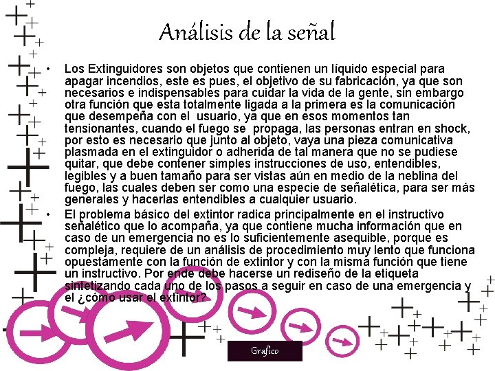 Análisis de la señal • • Los Extinguidores son objetos que contienen un líquido