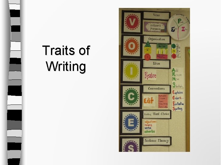 Traits of Writing Traits of Writing