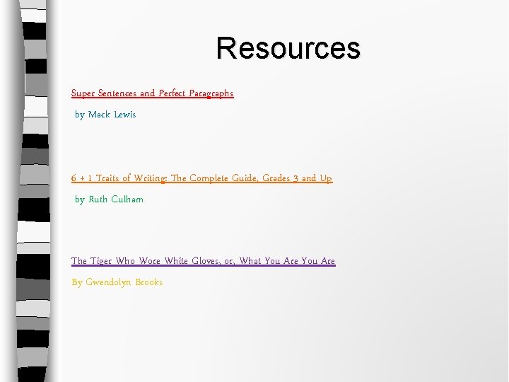 Resources Super Sentences and Perfect Paragraphs by Mack Lewis 6 + 1 Traits of Resources Super Sentences and Perfect Paragraphs by Mack Lewis 6 + 1 Traits of