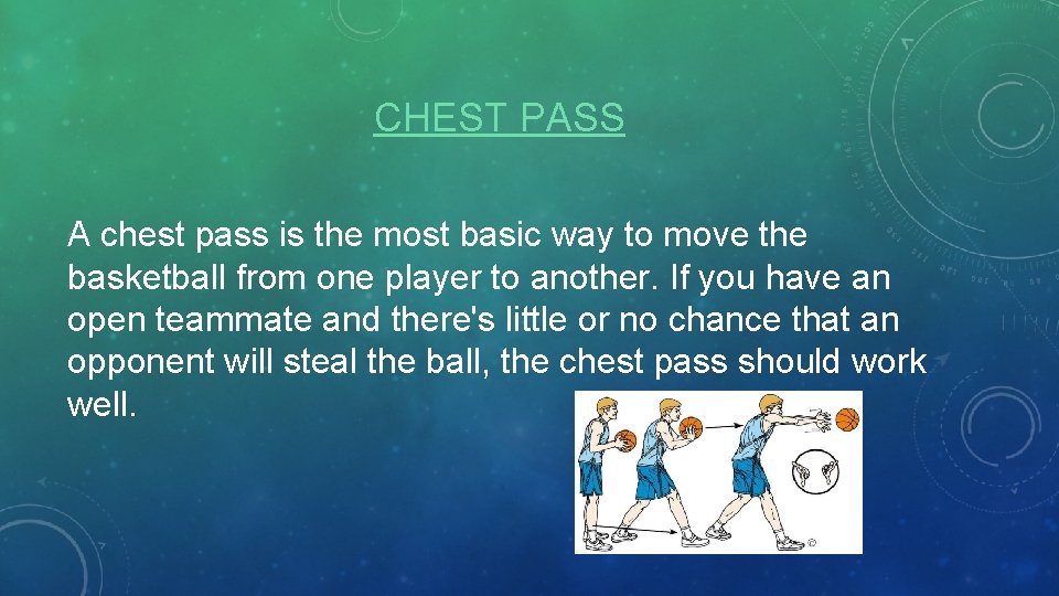THE FIVE DIFFERENT TYPES OF BASKETBALL PASSES GROUP