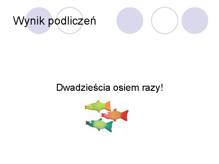 Wynik podliczeń Dwadzieścia osiem razy! 