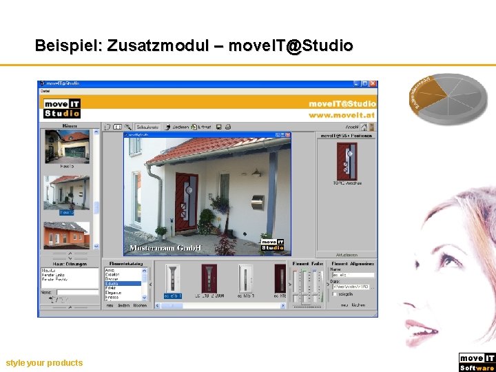 Endkundenmodul Beispiel: Zusatzmodul – move. IT@Studio style your products 