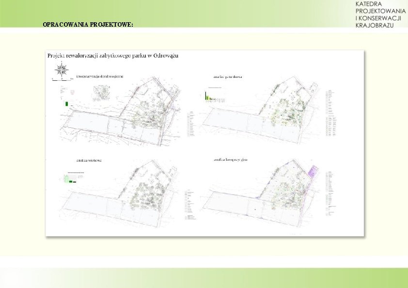 OPRACOWANIA PROJEKTOWE: 