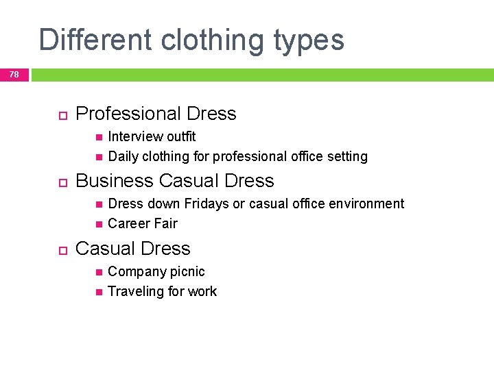 Different clothing types 78 Professional Dress Business Casual Dress Interview outfit Daily clothing for
