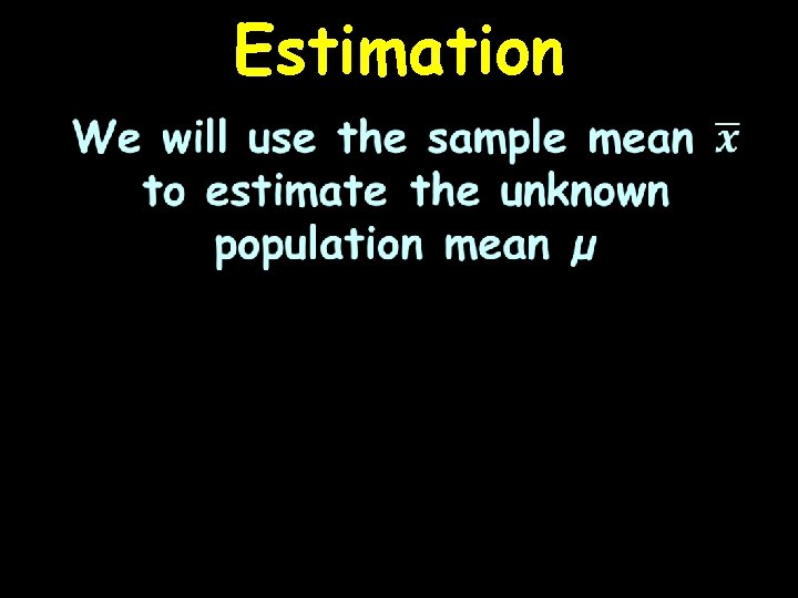 Estimation 