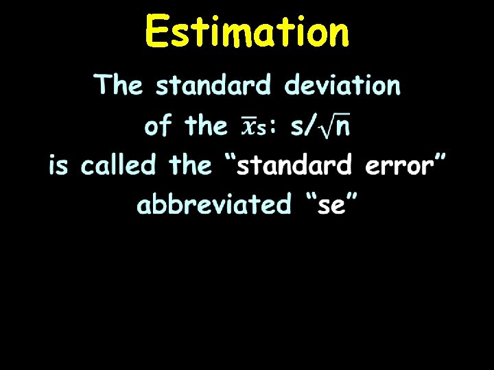 Estimation 