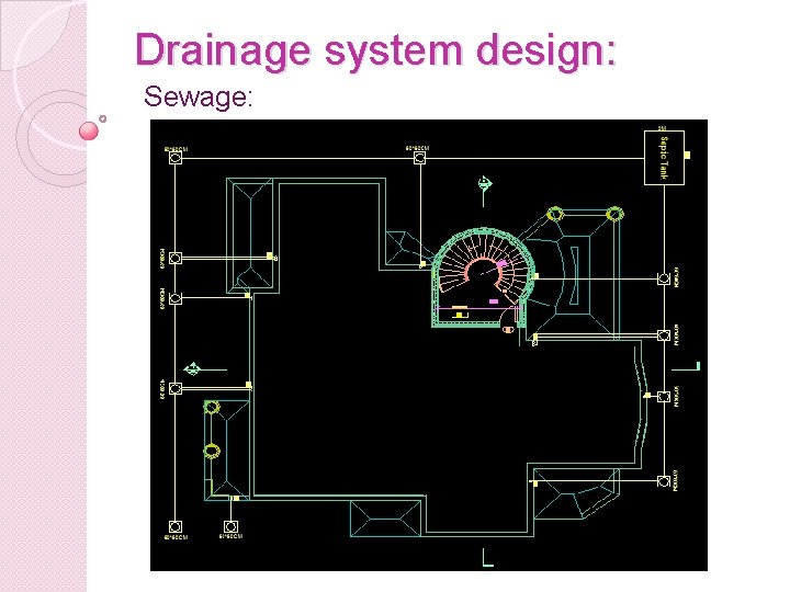 Drainage system design: Sewage: 