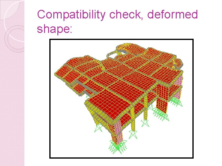 Compatibility check, deformed shape: 
