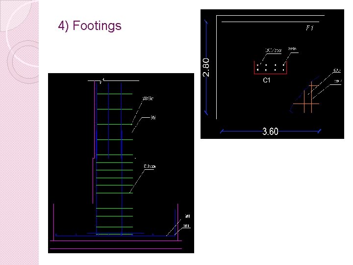 4) Footings 