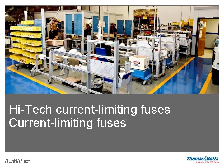 Hi-Tech current-limiting fuses Current-limiting fuses © Thomas & Betts Corporation February 12, 2018 |