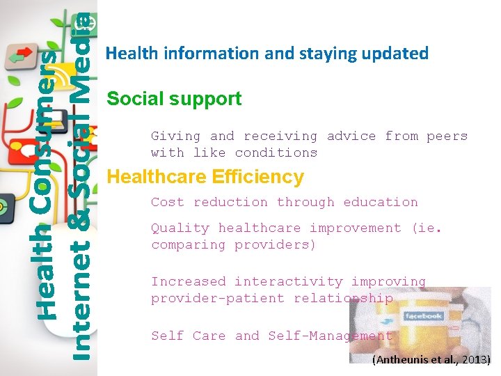 Health information and staying updated Social support Giving and receiving advice from peers with