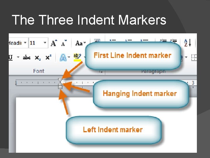 The Three Indent Markers 