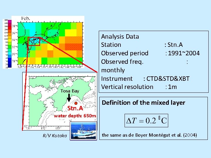 Tosa Bay Stn. A Analysis Data Station : Stn. A Observed period ： 1991~2004