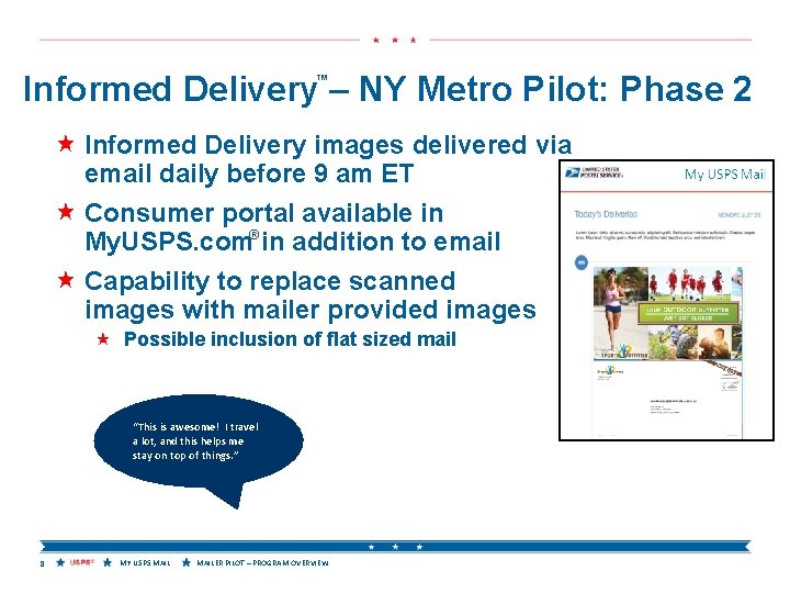 Informed Delivery – NY Metro Pilot: Phase 2 ™ « Informed Delivery images delivered
