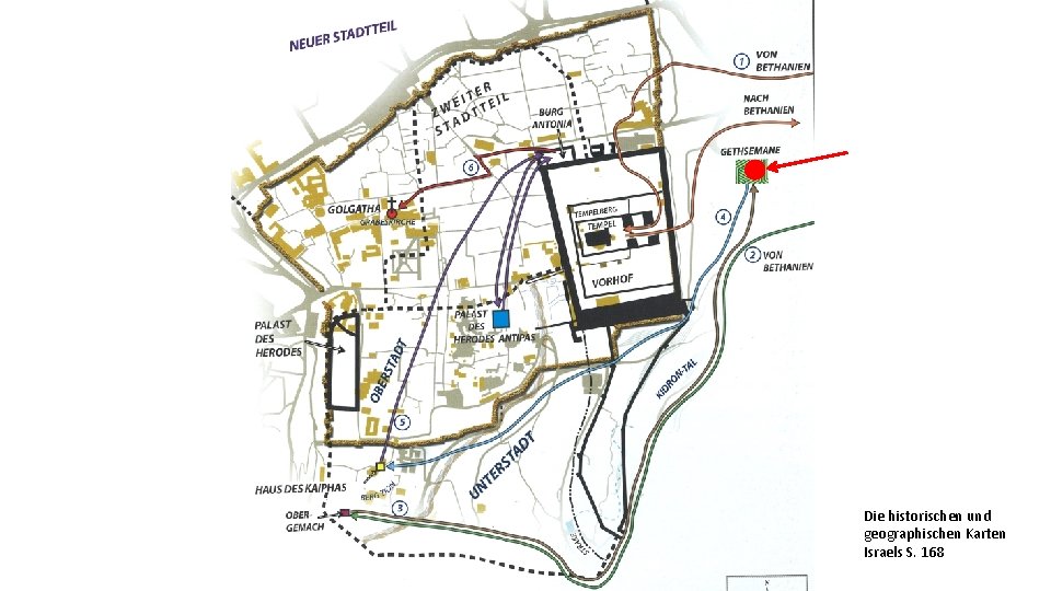 Die historischen und geographischen Karten Israels S. 168 