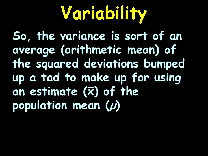 Variability 