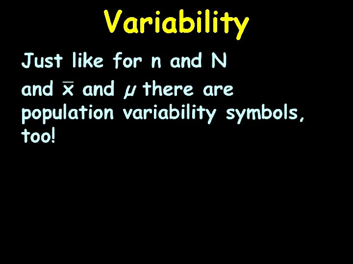 Variability 