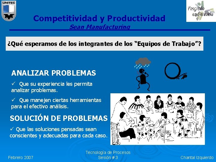 Competitividad y Productividad Sean Manufacturing ¿Qué esperamos de los integrantes de los “Equipos de Competitividad y Productividad Sean Manufacturing ¿Qué esperamos de los integrantes de los “Equipos de