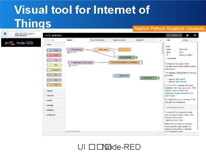 Visual tool for Internet of Things UI ��� Node-RED 