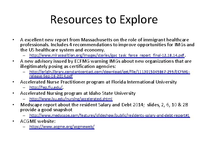 Resources to Explore • A excellent new report from Massachusetts on the role of