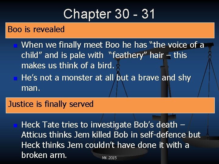 Chapter 30 - 31 Boo is revealed n n When we finally meet Boo
