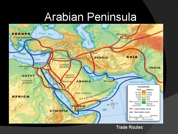 Arabian Peninsula Trade Routes 