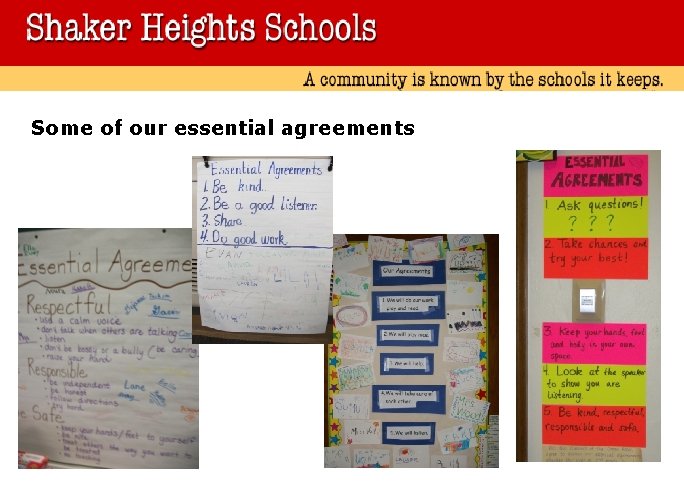 Some of our essential agreements 