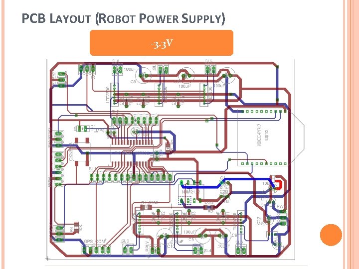 PCB LAYOUT (ROBOT POWER SUPPLY) -3. 3 V 