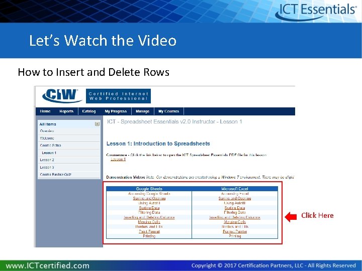 Let’s Watch the Video How to Insert and Delete Rows Click Here 