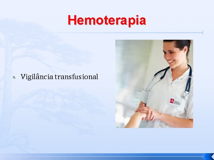 Hemoterapia Vigilância transfusional 