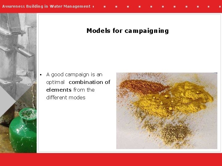 Awareness Building in Water Management Models for campaigning § A good campaign is an