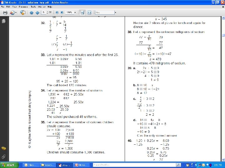 11 -1 Solving Two-Step Equations 