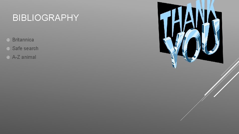 BIBLIOGRAPHY Britannica Safe search A-Z animal 