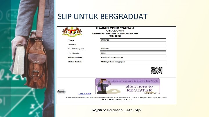 SLIP UNTUK BERGRADUAT 