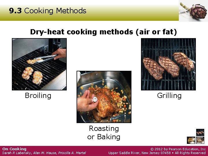 9. 3 Cooking Methods Dry-heat cooking methods (air or fat) Broiling Grilling Roasting or