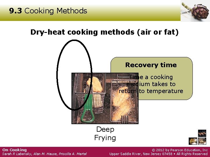 9. 3 Cooking Methods Dry-heat cooking methods (air or fat) Recovery time Time a