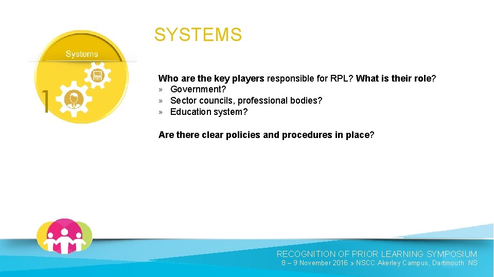 SYSTEMS Who are the key players responsible for RPL? What is their role? »