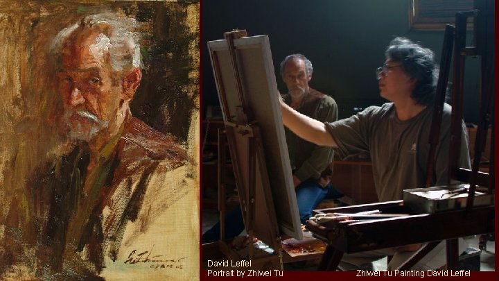 David Leffel Portrait by Zhiwei Tu Painting David Leffel 