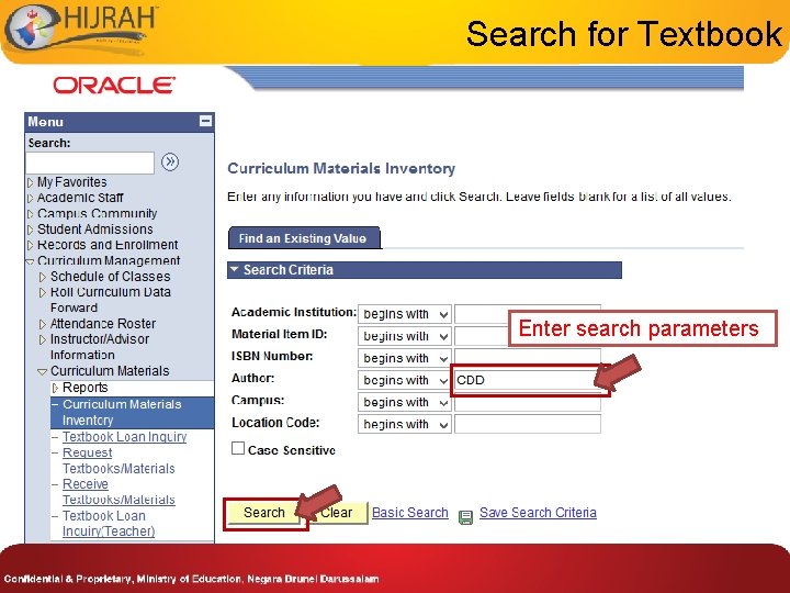 Search for Textbook Enter search parameters 